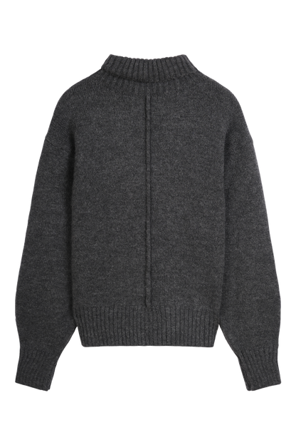 PULL COL ROULE ANTHRACITE GRIS